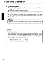 Предварительный просмотр 10 страницы Panasonic CF01XSDAPM - HAND HELD COMPUTER Operating Instructions Manual