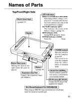 Предварительный просмотр 11 страницы Panasonic CF01XSDAPM - HAND HELD COMPUTER Operating Instructions Manual