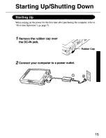 Предварительный просмотр 15 страницы Panasonic CF01XSDAPM - HAND HELD COMPUTER Operating Instructions Manual