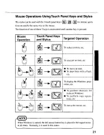 Предварительный просмотр 21 страницы Panasonic CF01XSDAPM - HAND HELD COMPUTER Operating Instructions Manual