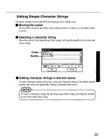 Preview for 25 page of Panasonic CF01XSDAPM - HAND HELD COMPUTER Operating Instructions Manual