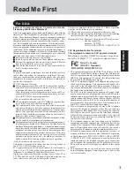 Preview for 3 page of Panasonic CF18FHD57BM - NOTEBOOK COMPUTER Operating Instructions Manual