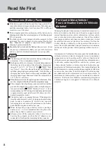 Preview for 8 page of Panasonic CF18KHHZXBM Operating Instructions Manual