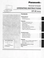 Предварительный просмотр 1 страницы Panasonic CF25LGC4EAM - NOTEBOOK COMPUTER User Manual