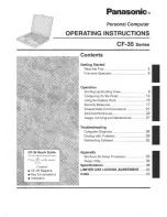 Preview for 1 page of Panasonic CF35EJC4BAM - NOTEBOOK COMPUTER SERIES User Manual