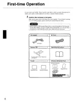 Preview for 6 page of Panasonic CF35EJC4BAM - NOTEBOOK COMPUTER SERIES User Manual