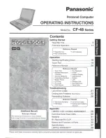 Preview for 1 page of Panasonic CF48GKMUKM - NOTEBOOK COMPUTER User Manual