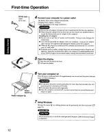 Preview for 12 page of Panasonic CF48GKMUKM - NOTEBOOK COMPUTER User Manual