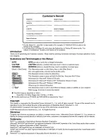 Preview for 2 page of Panasonic CF48M3ADUEM - NOTEBOOK COMPUTER User Manual