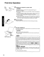 Предварительный просмотр 10 страницы Panasonic CF48M3ADUEM - NOTEBOOK COMPUTER User Manual