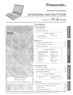 Preview for 1 page of Panasonic CF48X4KHUQM - PERSONAL COMPUTER Operating Instructions Manual