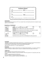 Preview for 2 page of Panasonic CF55F5F4AM - DESKTOP COMPUTER Operating Instructions Manual