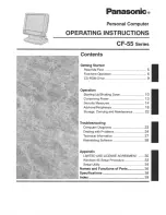 Preview for 1 page of Panasonic CF55M5M8AM - PERSONAL COMPUTER Operating Instructions Manual