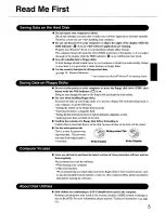 Preview for 5 page of Panasonic CF55M5M8AM - PERSONAL COMPUTER Operating Instructions Manual