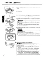 Предварительный просмотр 8 страницы Panasonic CF71EY6GBAM - PERSONAL COMPUTER Operating Instructions Manual