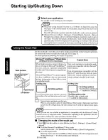 Предварительный просмотр 12 страницы Panasonic CF71EY6GBAM - PERSONAL COMPUTER Operating Instructions Manual