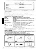 Предварительный просмотр 2 страницы Panasonic CFP1S3BZZ3M - HANDHELD COMPUTER Operating Instructions Manual