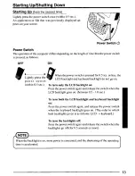 Предварительный просмотр 13 страницы Panasonic CFP1S3BZZ3M - HANDHELD COMPUTER Operating Instructions Manual