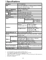 Preview for 6 page of Panasonic CFP1S3BZZ3M - HANDHELD COMPUTER Service Manual