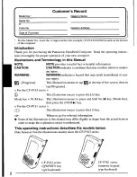 Предварительный просмотр 2 страницы Panasonic CFP1S3CZZ5M - HANDHELD COMPUTER User Manual