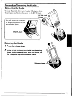 Предварительный просмотр 11 страницы Panasonic CFP1S3CZZ5M - HANDHELD COMPUTER User Manual