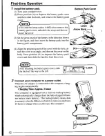 Preview for 12 page of Panasonic CFP1S3CZZ5M - HANDHELD COMPUTER User Manual