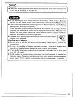 Preview for 13 page of Panasonic CFP1S3CZZ5M - HANDHELD COMPUTER User Manual