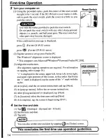 Preview for 14 page of Panasonic CFP1S3CZZ5M - HANDHELD COMPUTER User Manual