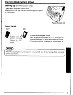 Предварительный просмотр 15 страницы Panasonic CFP1S3CZZ5M - HANDHELD COMPUTER User Manual