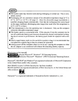 Предварительный просмотр 8 страницы Panasonic CFVDW07M - COMPUTER WIRELESS DISPLAY User Manual