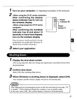 Предварительный просмотр 17 страницы Panasonic CFVDW07M - COMPUTER WIRELESS DISPLAY User Manual