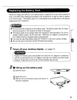 Предварительный просмотр 25 страницы Panasonic CFVDW07M - COMPUTER WIRELESS DISPLAY User Manual