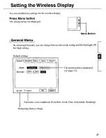 Предварительный просмотр 27 страницы Panasonic CFVDW07M - COMPUTER WIRELESS DISPLAY User Manual