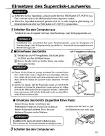 Предварительный просмотр 11 страницы Panasonic CFVFS712W - SUPERDISK DRIVE Operating Instructions Manual