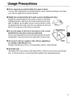 Предварительный просмотр 3 страницы Panasonic CFVHD7220 - SECOND HARD DRIVE DISC/LPTP Operating Instructions Manual