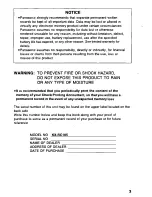 Preview for 3 page of Panasonic Check Pnnting Accountant KX-RC105 Operating Instructions Manual