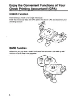 Preview for 4 page of Panasonic Check Pnnting Accountant KX-RC105 Operating Instructions Manual