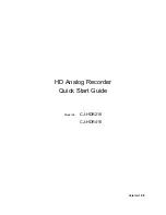 Panasonic CJ-HDR216 Quick Start Manual preview