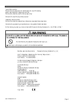 Preview for 3 page of Panasonic CM301 Operating Manual