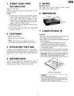 Preview for 3 page of Panasonic CN-D105H Service Manual