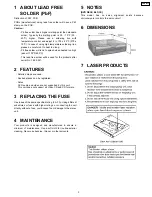 Preview for 3 page of Panasonic CN-D105T Service Manual