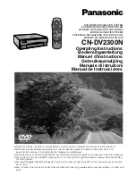 Panasonic CN-DV2300N Operating Instructions Manual preview