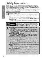 Preview for 4 page of Panasonic CN-DV2300N Operating Instructions Manual