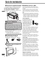 Предварительный просмотр 4 страницы Panasonic CN-NVD905U - Strada - Navigation System Instrucciones De Instalación