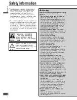 Preview for 2 page of Panasonic CN-NVD905U - Strada - Navigation System Operating Instructions Manual