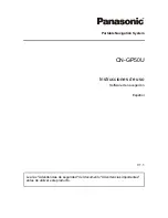 Preview for 1 page of Panasonic CNGP50U - Car Strada Portable Mobile Navigation System (Spanish) Instrucciones De Uso