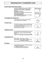 Preview for 13 page of Panasonic Combi Wave NE-C1153 Operating Instructions Manual