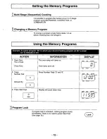 Preview for 15 page of Panasonic Combi Wave NE-C1153 Operating Instructions Manual