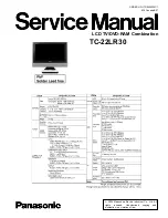 Preview for 1 page of Panasonic Combo TC-22LR30 Service Manual