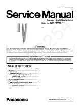 Preview for 1 page of Panasonic Compact Multi Straightener EH-HW17 Service Manual